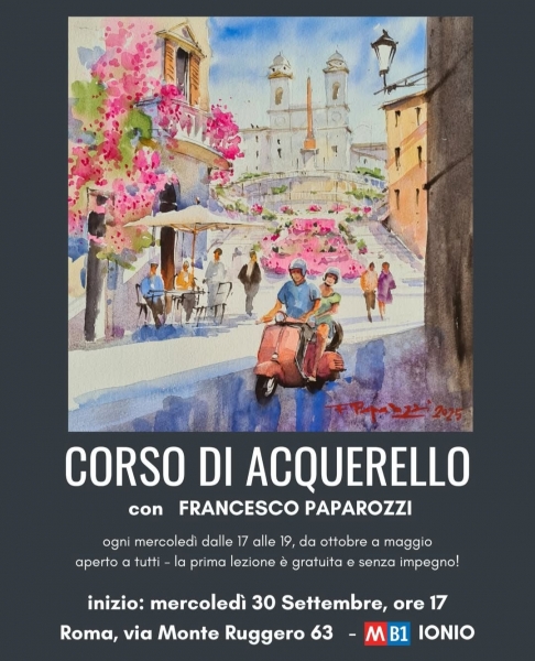 Corso di Acquerello con Francesco Paparozzi