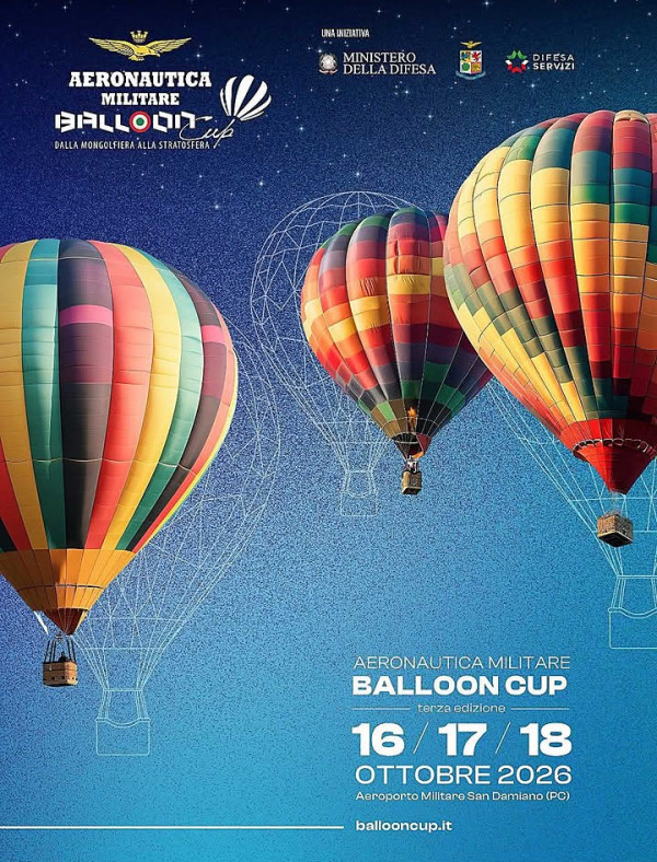 16/17/18 ottobre 🎈 Aeronautica Militare Balloon Cup 2026