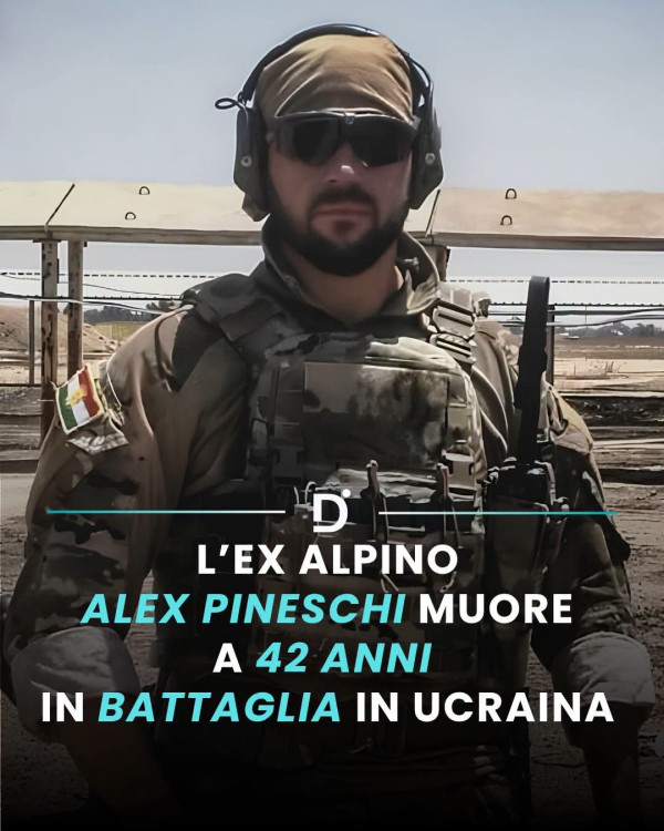 Alex Pineschi muore in guerra in Ucraina a 42 anni