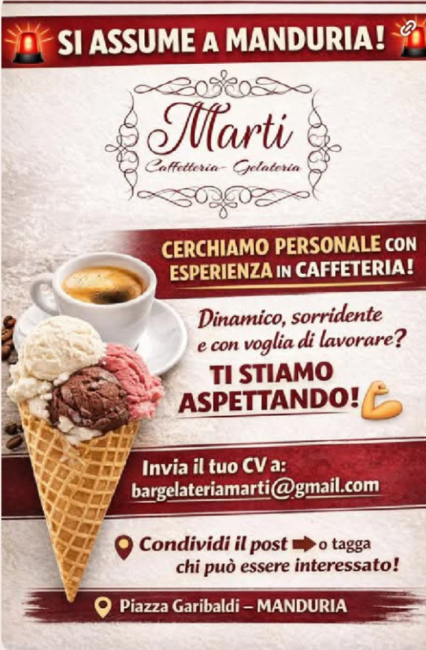 cerchiamo Personale
