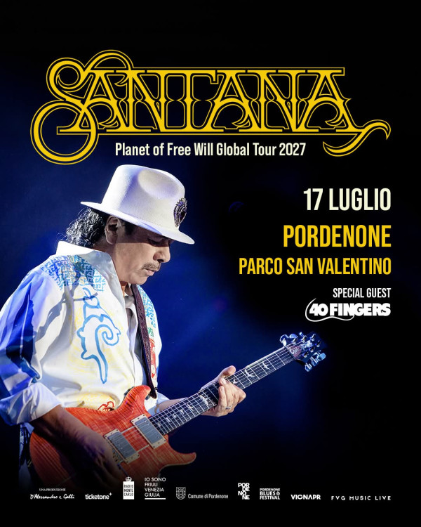 🎸🔥 Carlos Santana ARRIVA A PORDENONE! 🔥🎸