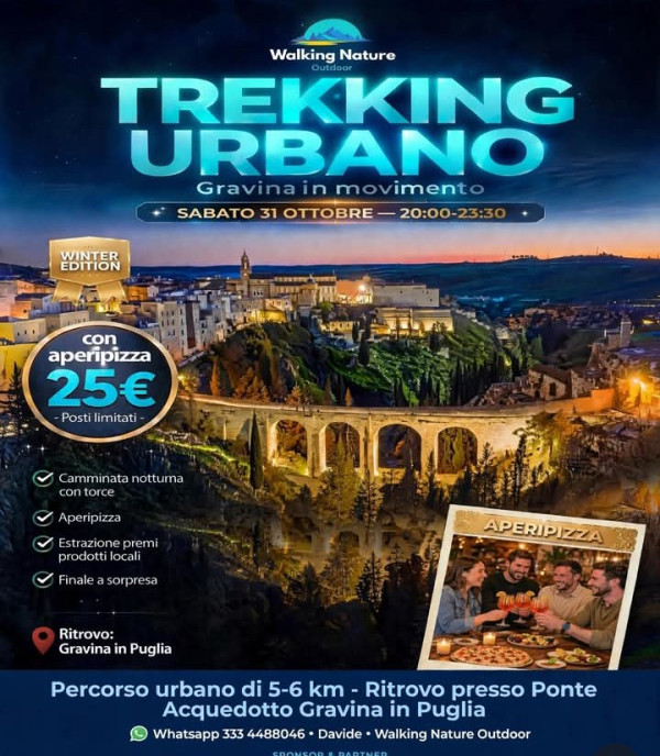 SABATO 31 OTTOBRE 🌙✨ GRAVINA SI ACCENDE DI NOTTE ✨🔥