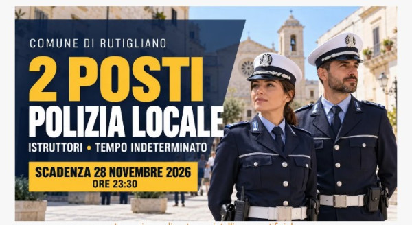 2 posti polizia locale